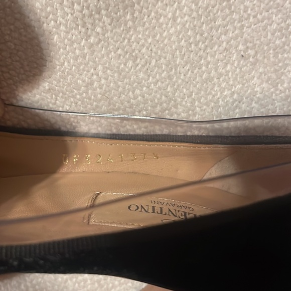 Valentino Velvet Chunky Heels Size 37 1/2 - Picture 6 of 7